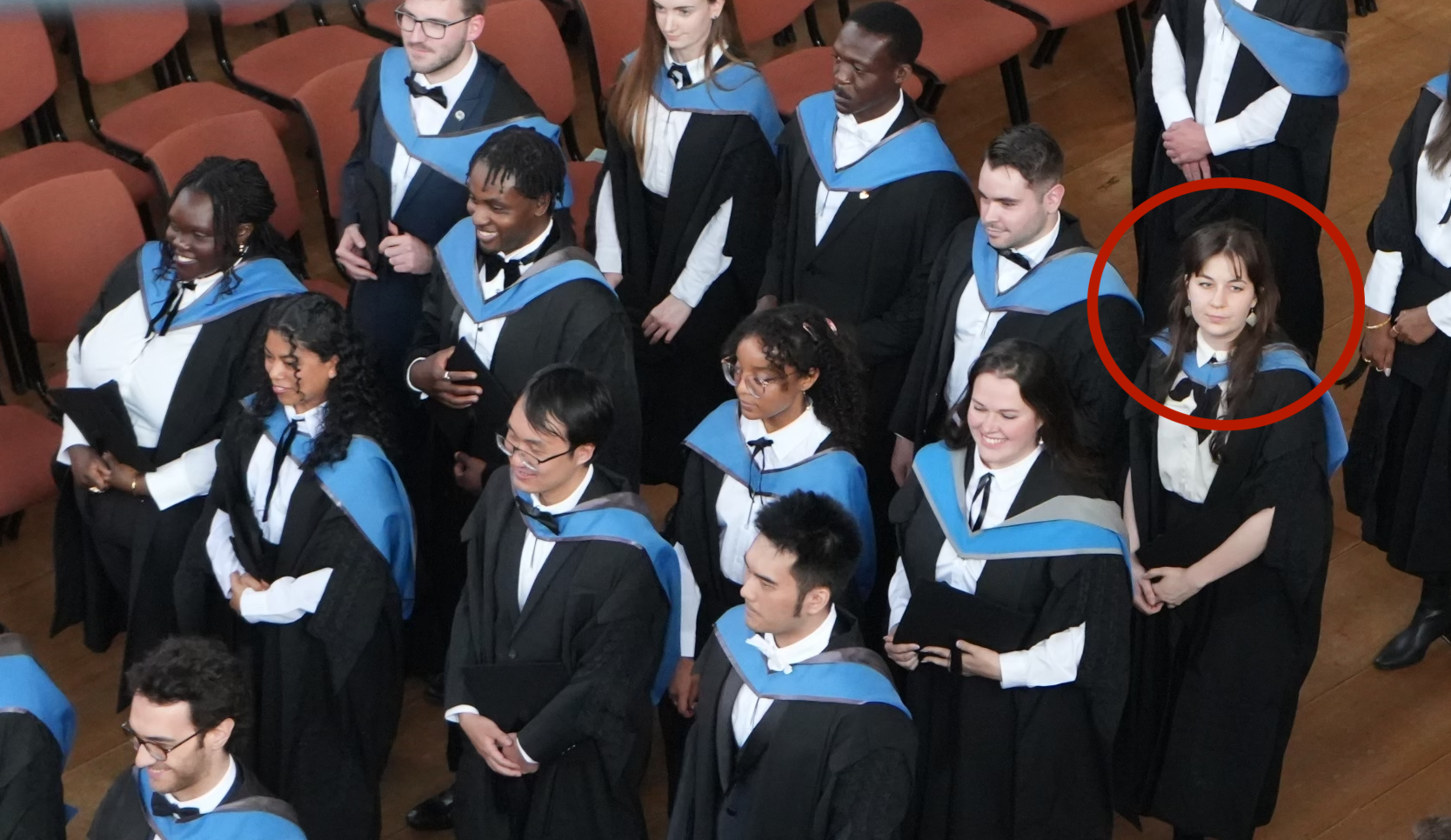 Jessica Rapson attending her University of Oxford graduation ceremony